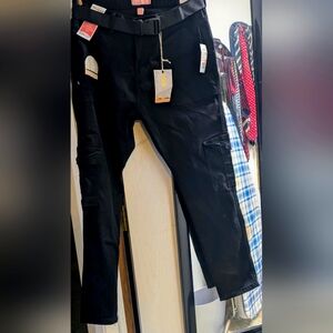 Black cargo pants